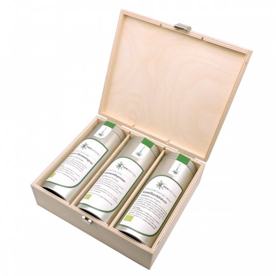 Kräutertees in einer Geschenkbox