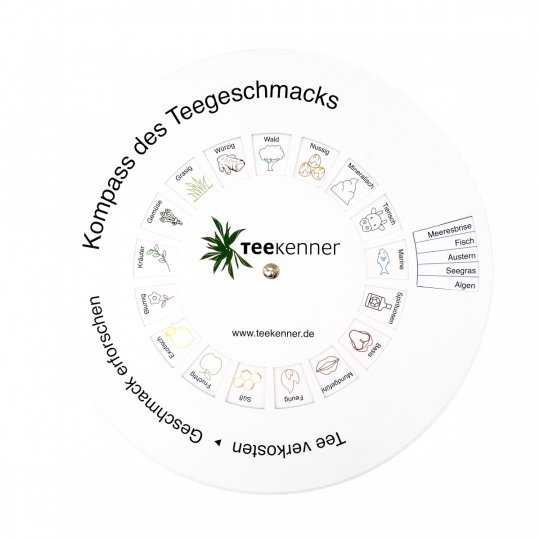 Kompass des Teegeschmacks