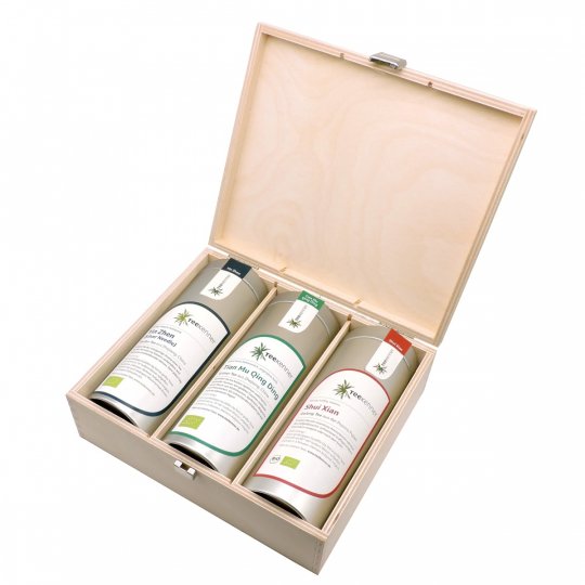 Geschenkbox mit drei Teesorten