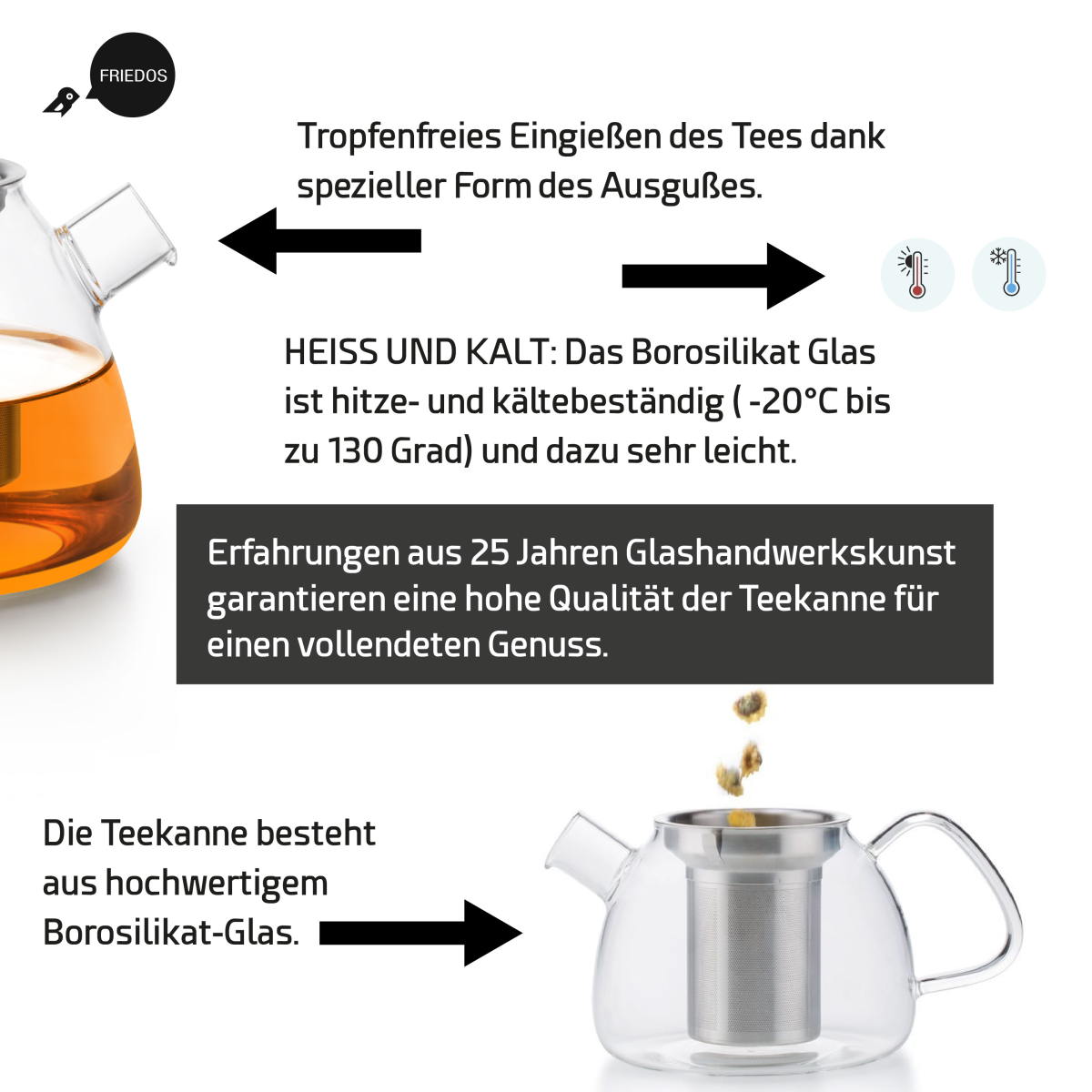 Informationsbild zur Friedos Teekanne 1100ml