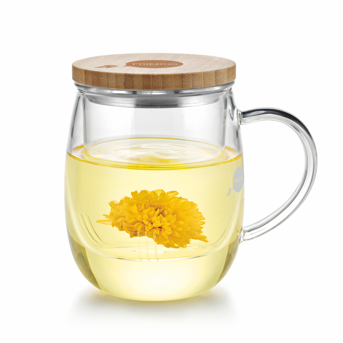 Produktbild der Friedos Teetasse 500ml mit Glassieb - Bambus