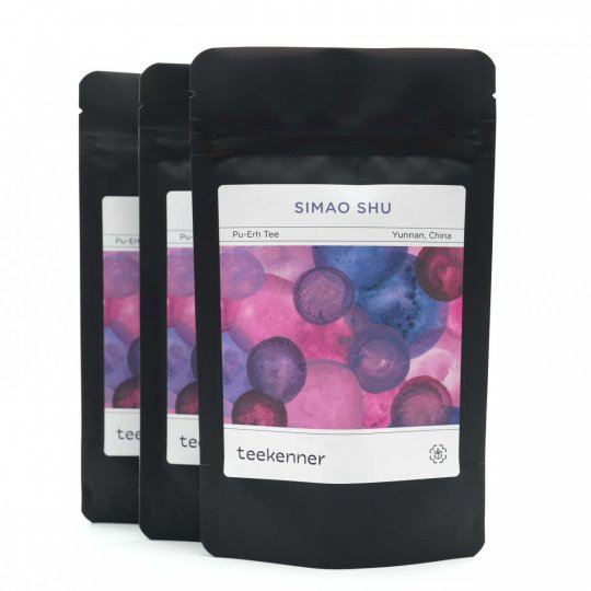 Pu-Erh Starter Set - Simao Shu Pu-Erh, Yiwu wilder Sheng, Ailao Dashu Sheng
