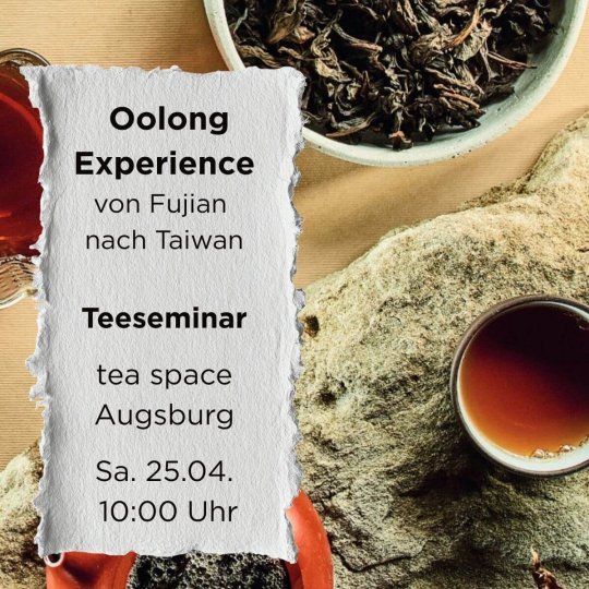 Oolong Experience von Fujian nach Taiwan