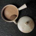 Kyusu Teekanne Yakishime hellgrau Stardust lid