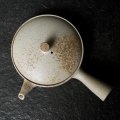 Kyusu Teekanne Yakishime hellgrau Stardust top