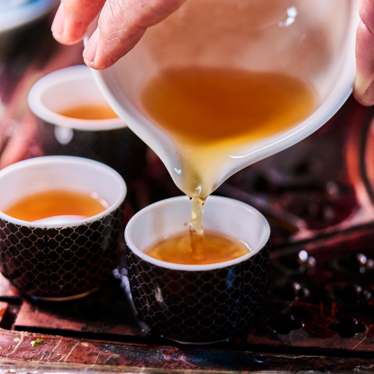 Aufguss des Yauhtli Oolongs