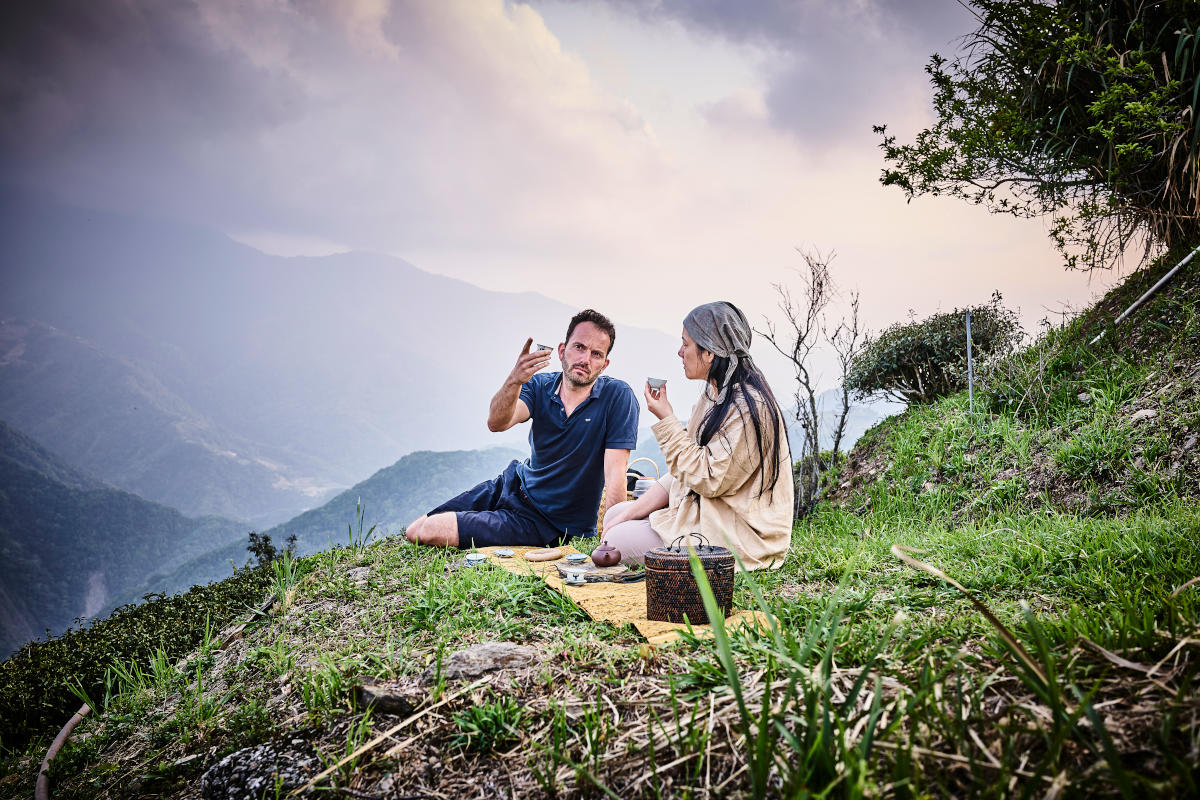 Tee Ernte Oolong per Hand